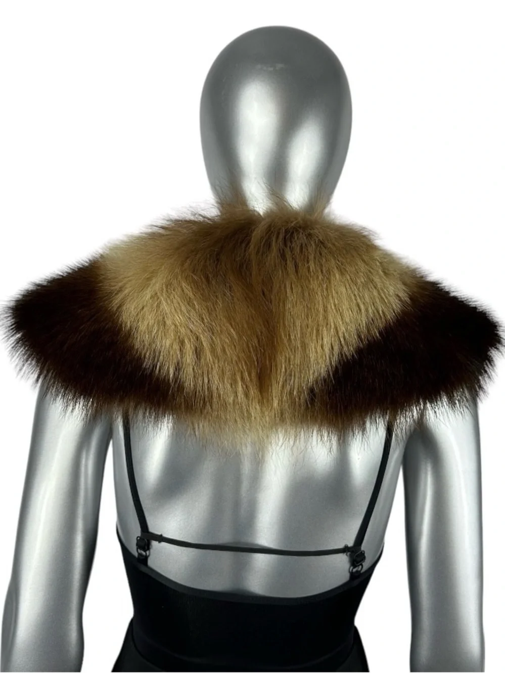 Brown Fox Collar, 35” L, Certified Vintage Fur